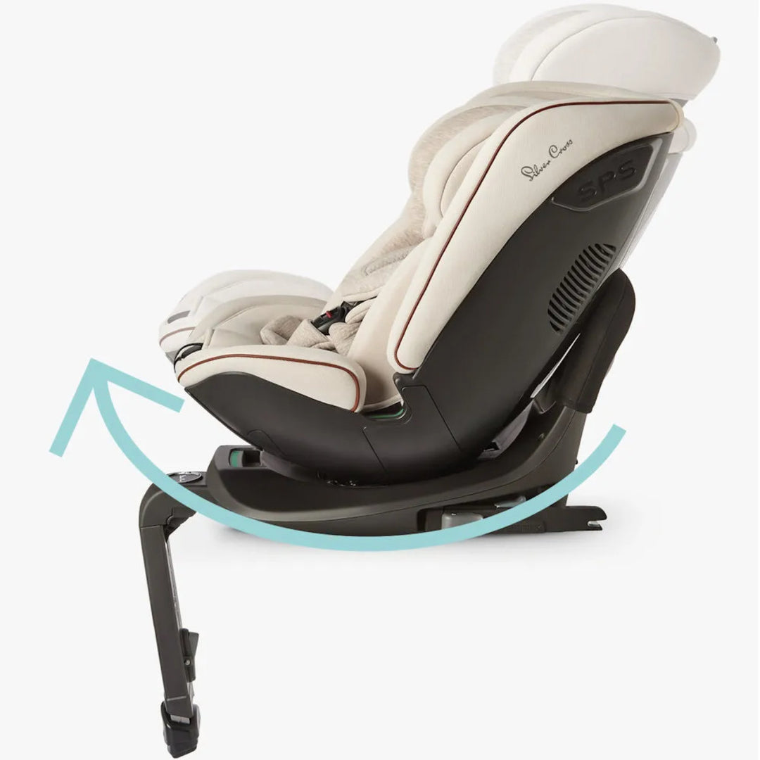 Silver Cross Motion All Size 360 i-Size Car Seat, Almond