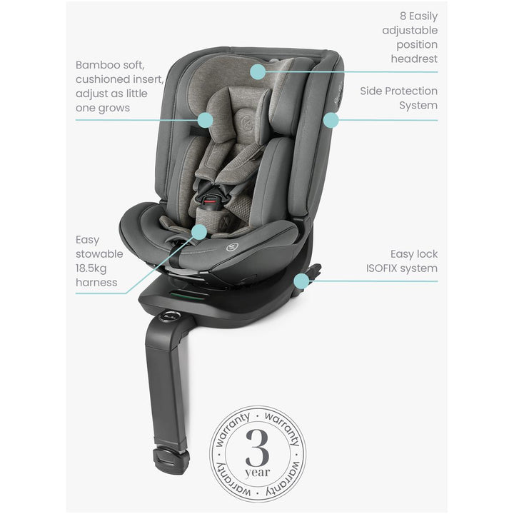 Silver Cross Motion All Size 360 i-Size Car Seat, Glacier