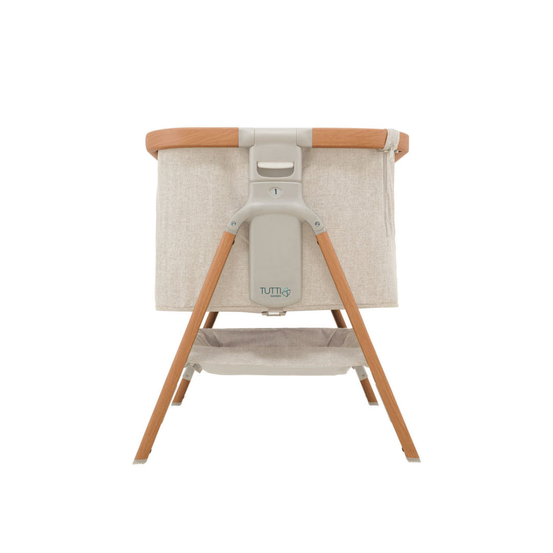 Tutti Bambini CoZee Bedside Crib - Scandinavian Walnut & Ecru