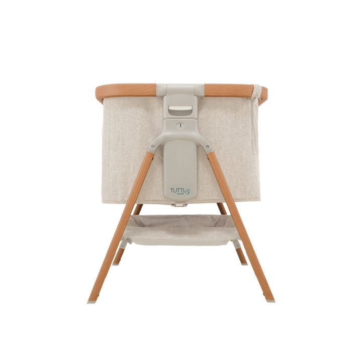 Tutti Bambini CoZee Bedside Crib - Scandinavian Walnut & Ecru