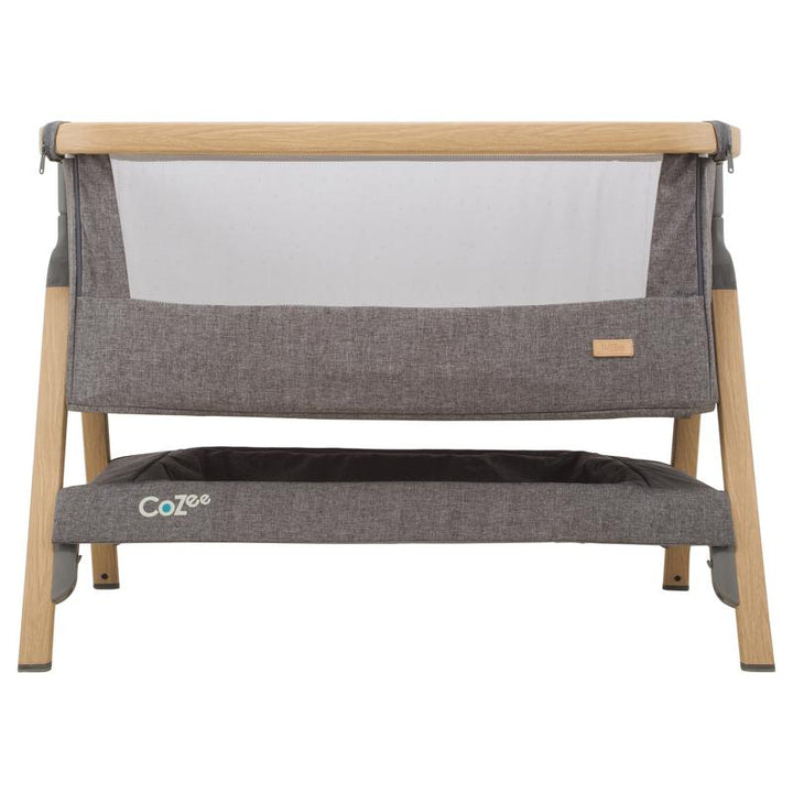 Tutti Bambini CoZee Bedside Crib - Oak & Charcoal