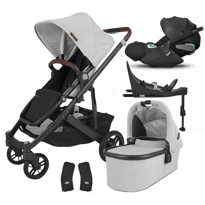 Uppababy CRUZ V2 Pushchair + Carrycot + Cloud Z2 + Base Travel System, Anthony