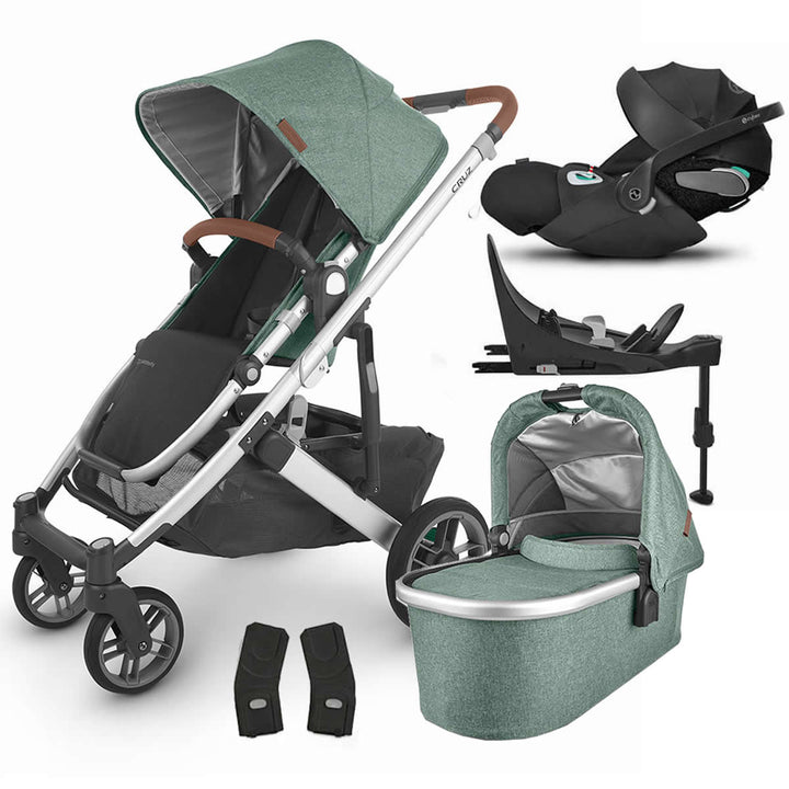 Uppababy CRUZ V2 Pushchair + Carrycot + Cloud Z2 + Base Travel System, Emmett