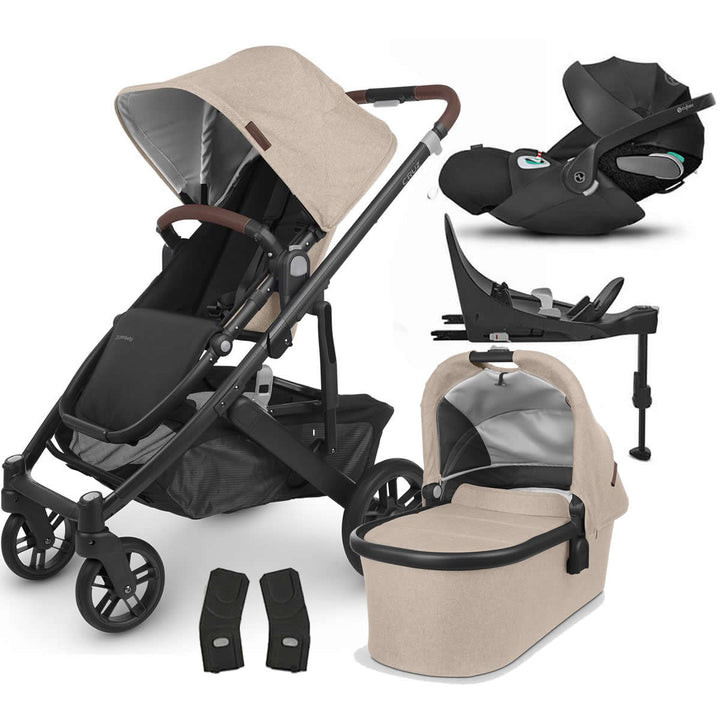 Uppababy CRUZ V2 Pushchair + Carrycot + Cloud Z2 + Base Travel System, Liam