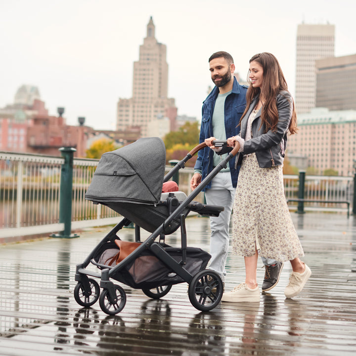 Uppababy CRUZ V2 Pushchair + Carrycot + Cabriofix i-Size + Base Travel System, Greyson