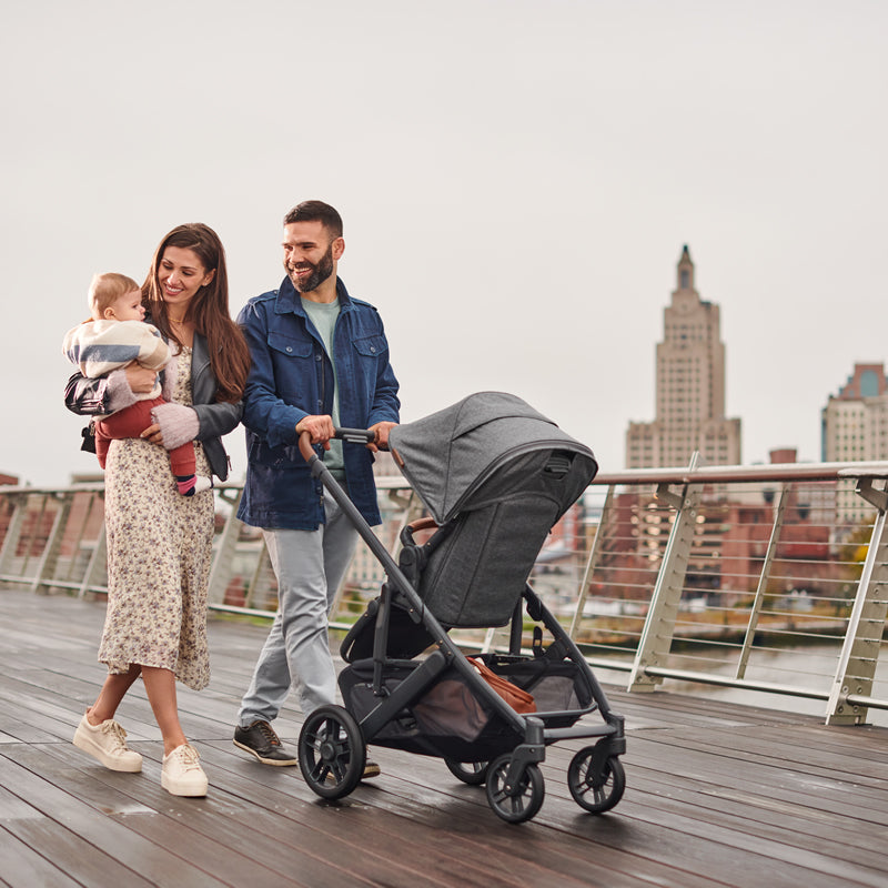 Uppababy CRUZ V2 Pushchair + Carrycot + Cabriofix i-Size + Base Travel System, Greyson