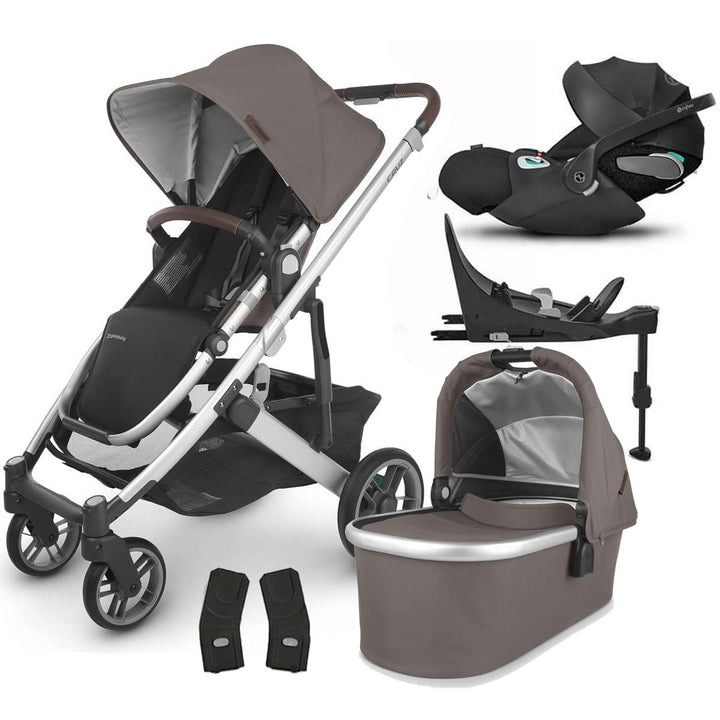 Uppababy CRUZ V2 Pushchair + Carrycot + Cloud Z2 + Base Travel System, Theo