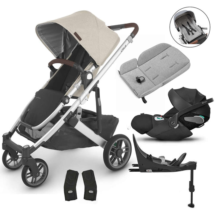 Uppababy CRUZ V2 Pushchair + Cloud Z2 + Base Travel System Bundle, Declan