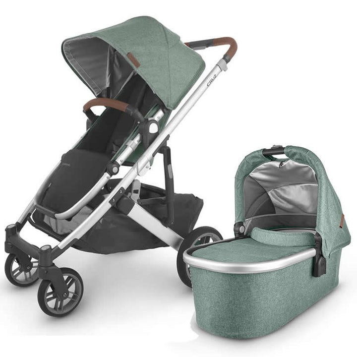 Uppababy CRUZ V2 Pushchair + Carrycot, Emmett Sage Green Melange