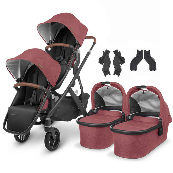 Uppababy VISTA V2 Twin Tandem Pushchair, Lucy