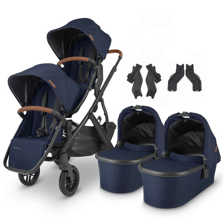 Uppababy VISTA V2 Twin Tandem Pushchair, Noa Navy