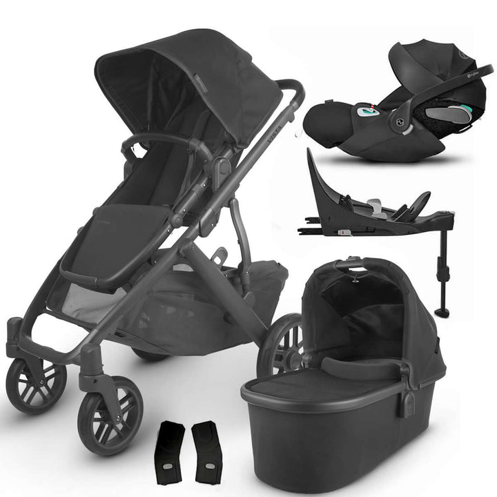 Uppababy VISTA V2 Pram + Cloud Z2 & Base Z2 i-Size Travel System, Jake Black