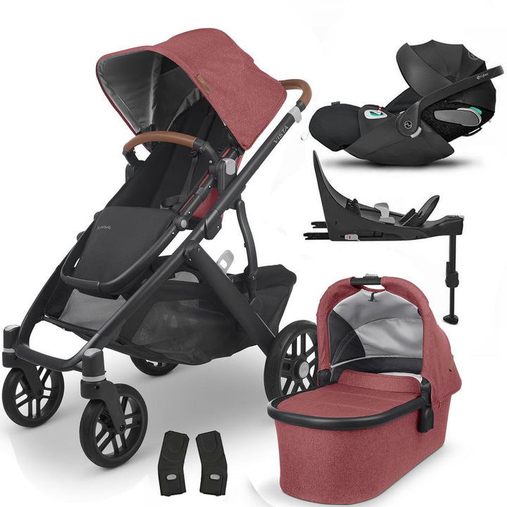 Uppababy VISTA V2 Pram + Cloud Z2 & Base Z2 i-Size Travel System, Lucy