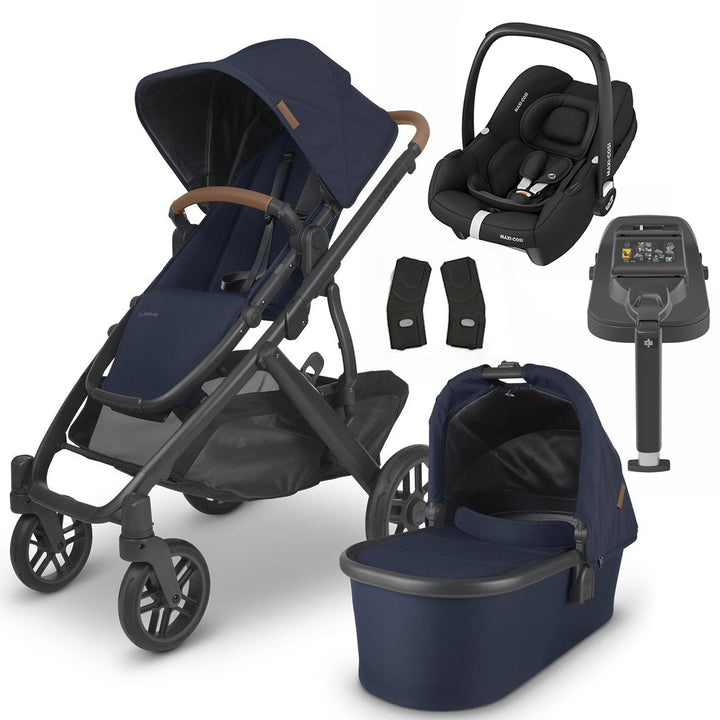 Uppababy VISTA V2 Pram + Cabriofix i-Size & Base Travel System, Noa Navy