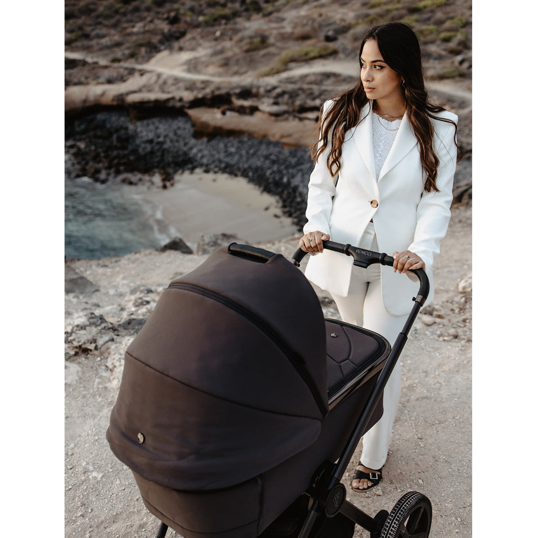 Venicci Upline SE 3 in 1 + Base - The Complete Travel System Bundle, Lava