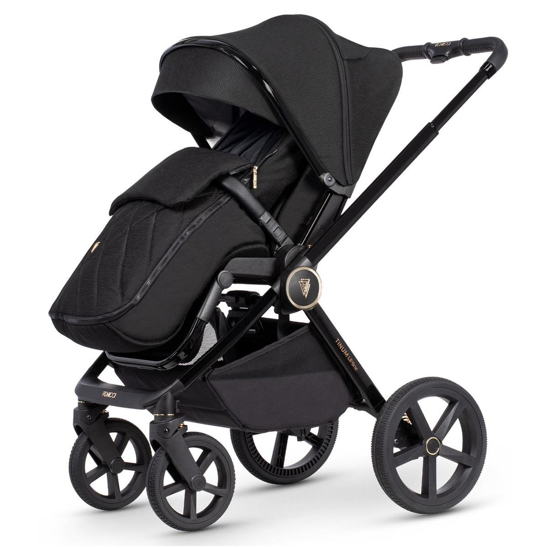 Venicci Upline 3 in 1 Travel System Bundle, All Black