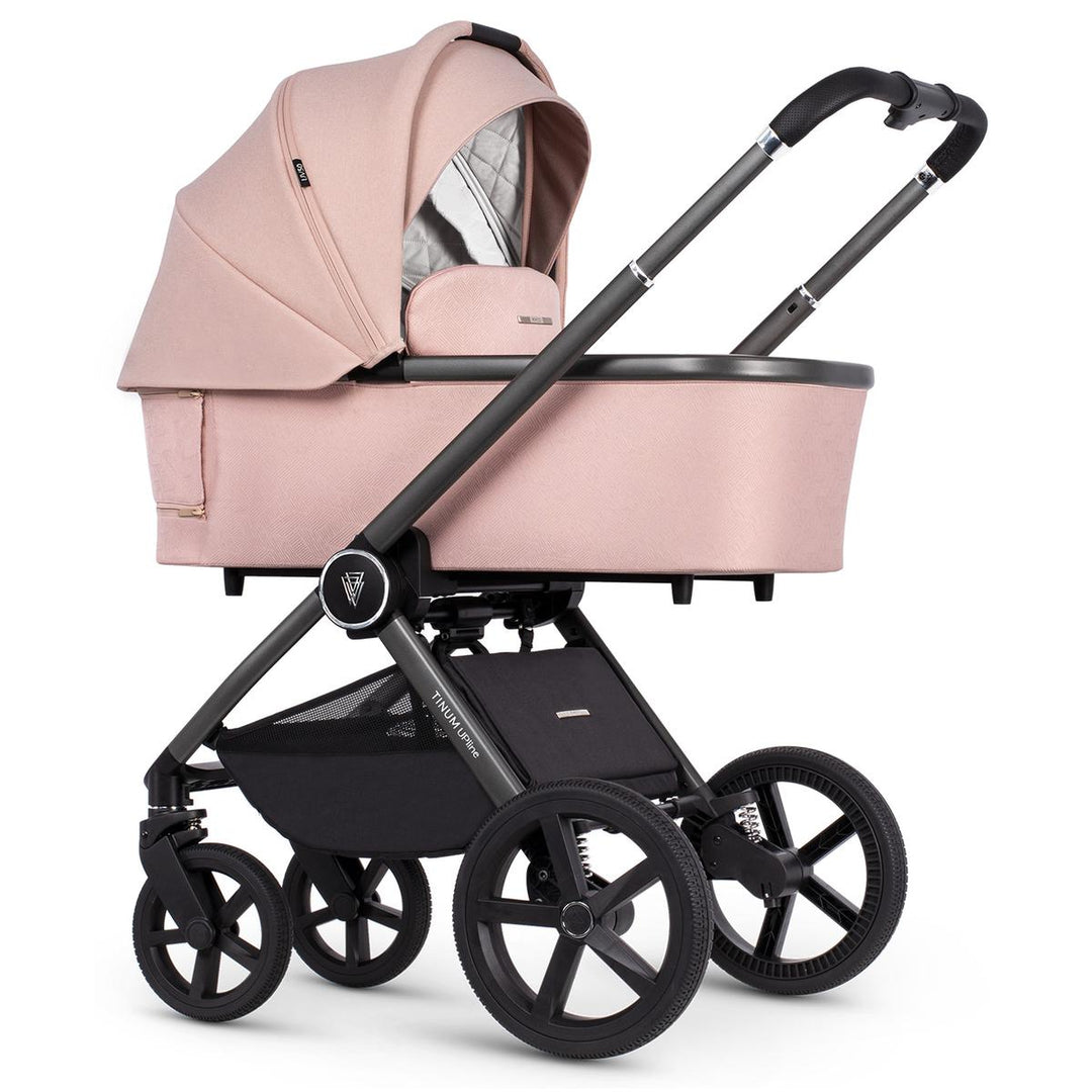 Venicci Upline 2 in 1 Pram - 10 Piece Bundle, Misty Rose