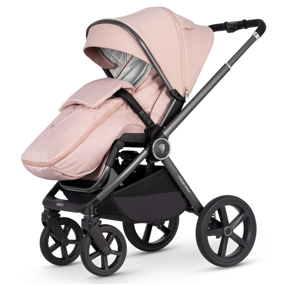 Venicci Upline 3 in 1 + Base - The Complete Travel System Bundle, Misty Rose