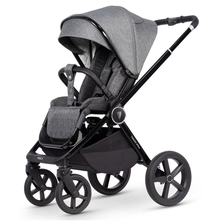 Venicci Upline 2 in 1 Pram - 10 Piece Bundle, Slate Grey