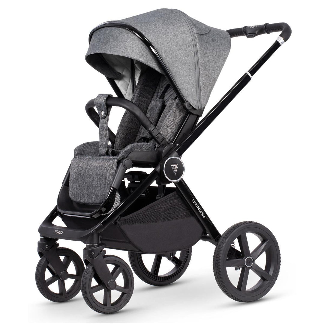 Venicci Upline 3 in 1 + Base - The Complete Travel System Bundle, Slate Grey