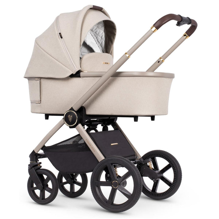 Venicci Upline 2 in 1 Pram - 10 Piece Bundle, Stone Beige