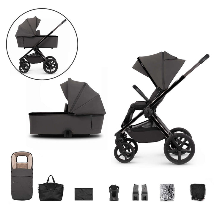 Venicci Upline SE 2 in 1 Pram - 10 Piece Bundle, Lava