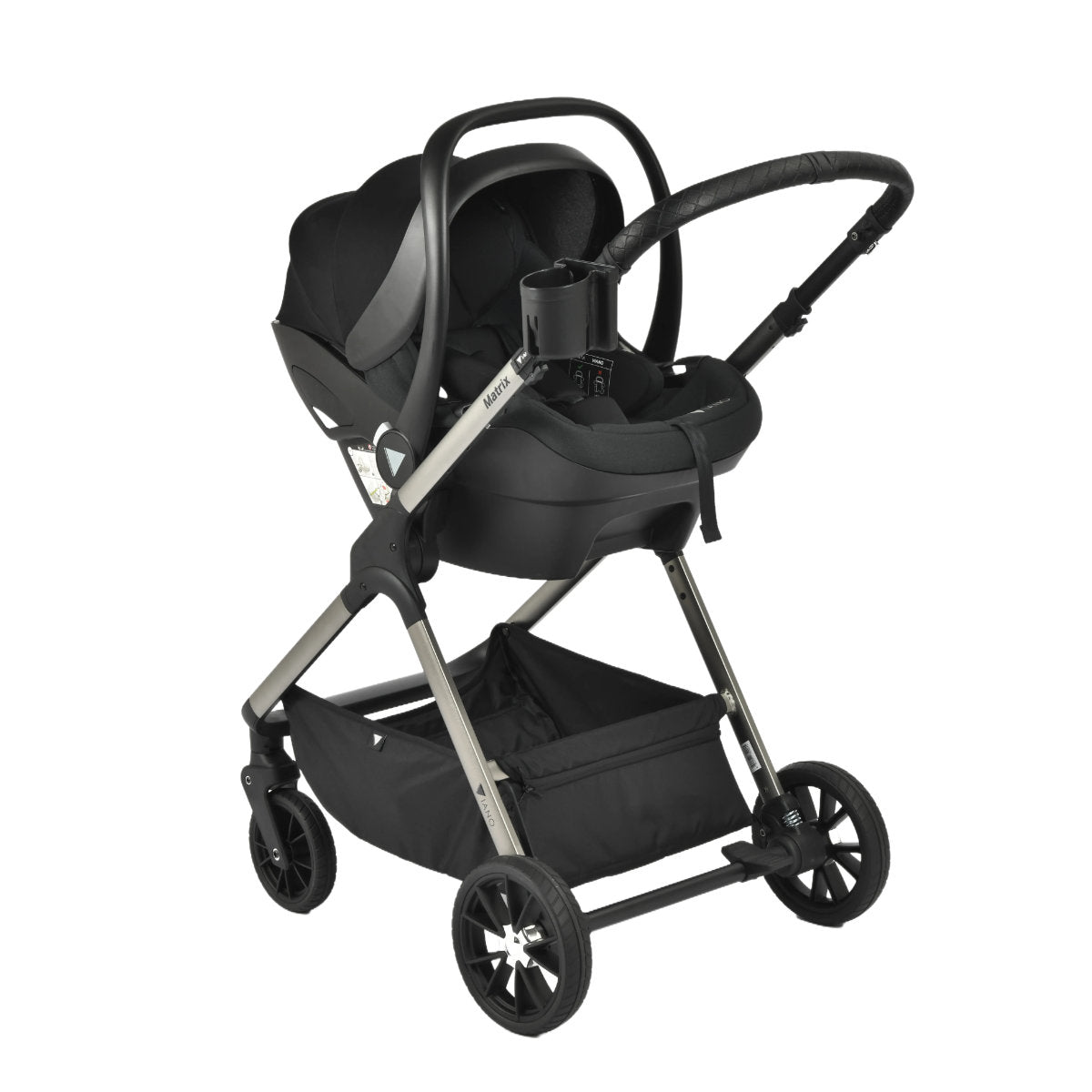 Viano Matrix 3 in 1 Travel System Charcoal Trendy Baby