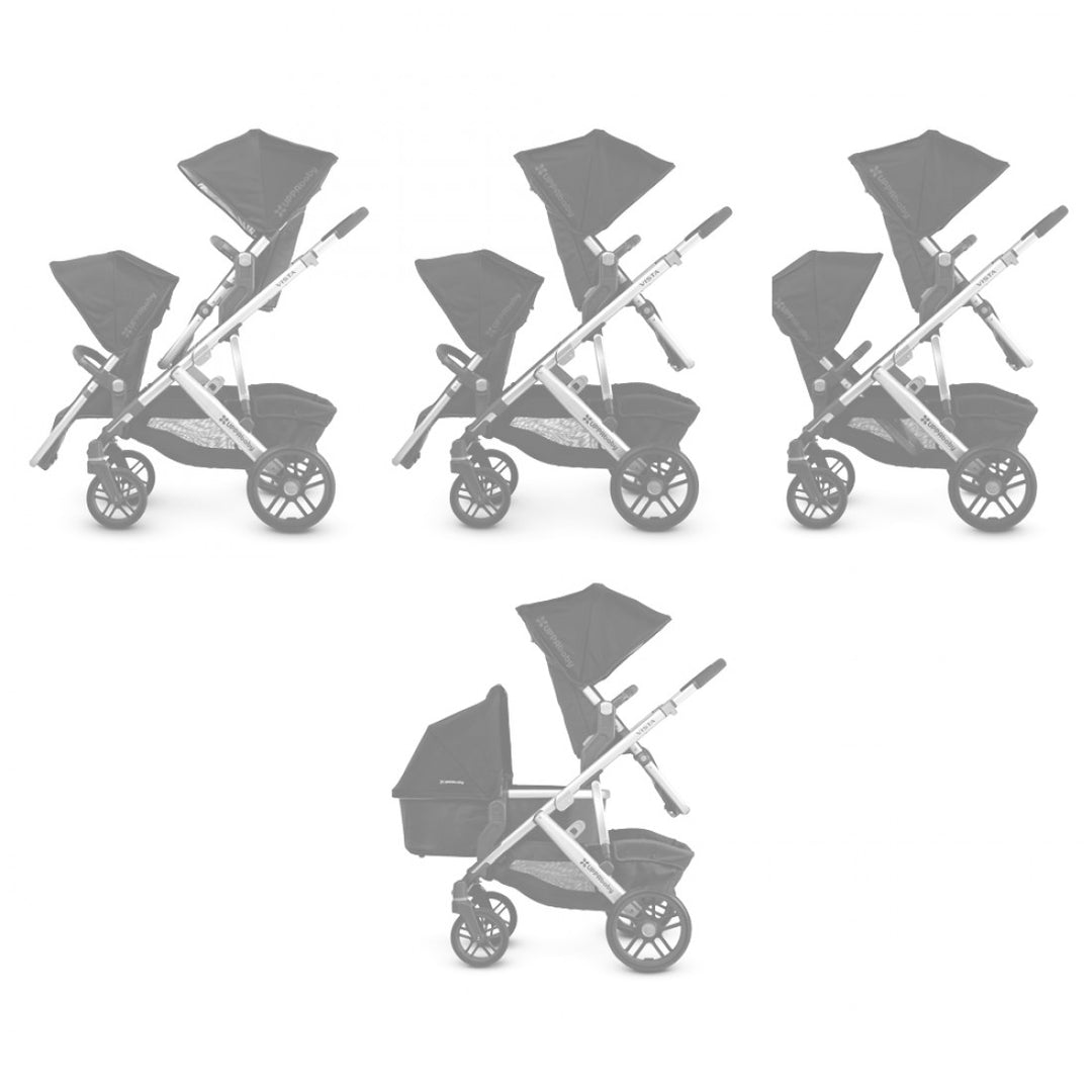 Uppababy VISTA V2 Tandem Pushchair, Lucy