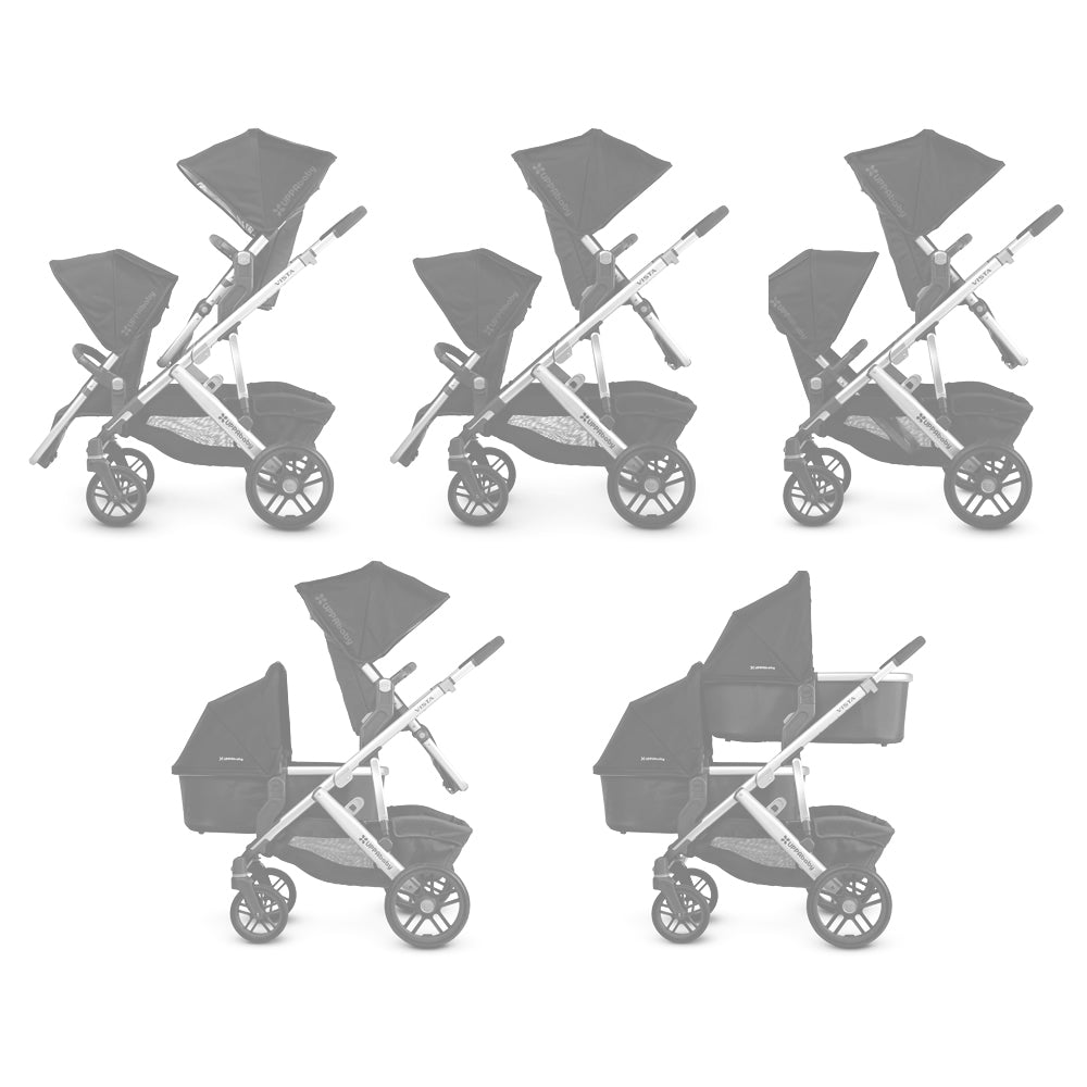 Uppababy VISTA V2 Twin Tandem Pushchair, Anthony